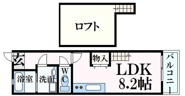 アメニティ江波の物件間取画像